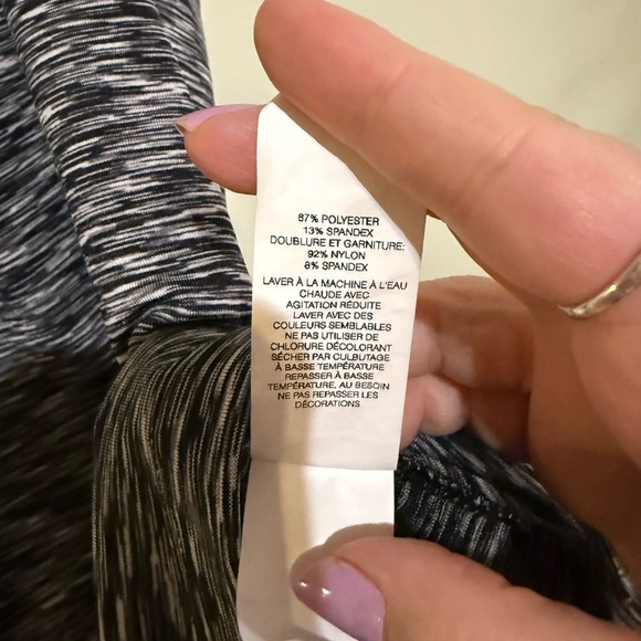 Joe Fresh Gray and Black Fitted Sleeveless Tank Top - Picture 6 of 7